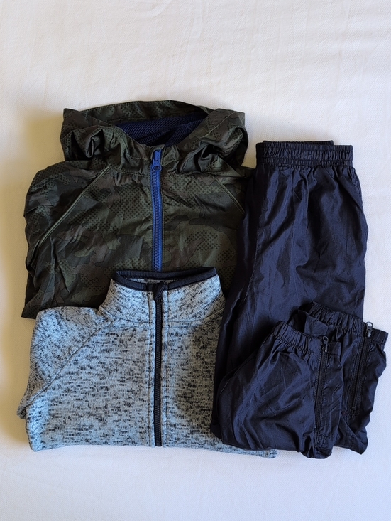 Joe Fresh Other - Size 3T Joe Fresh Boys Active Fall Jacket Layering Bundle - Windbreaker & Fleece